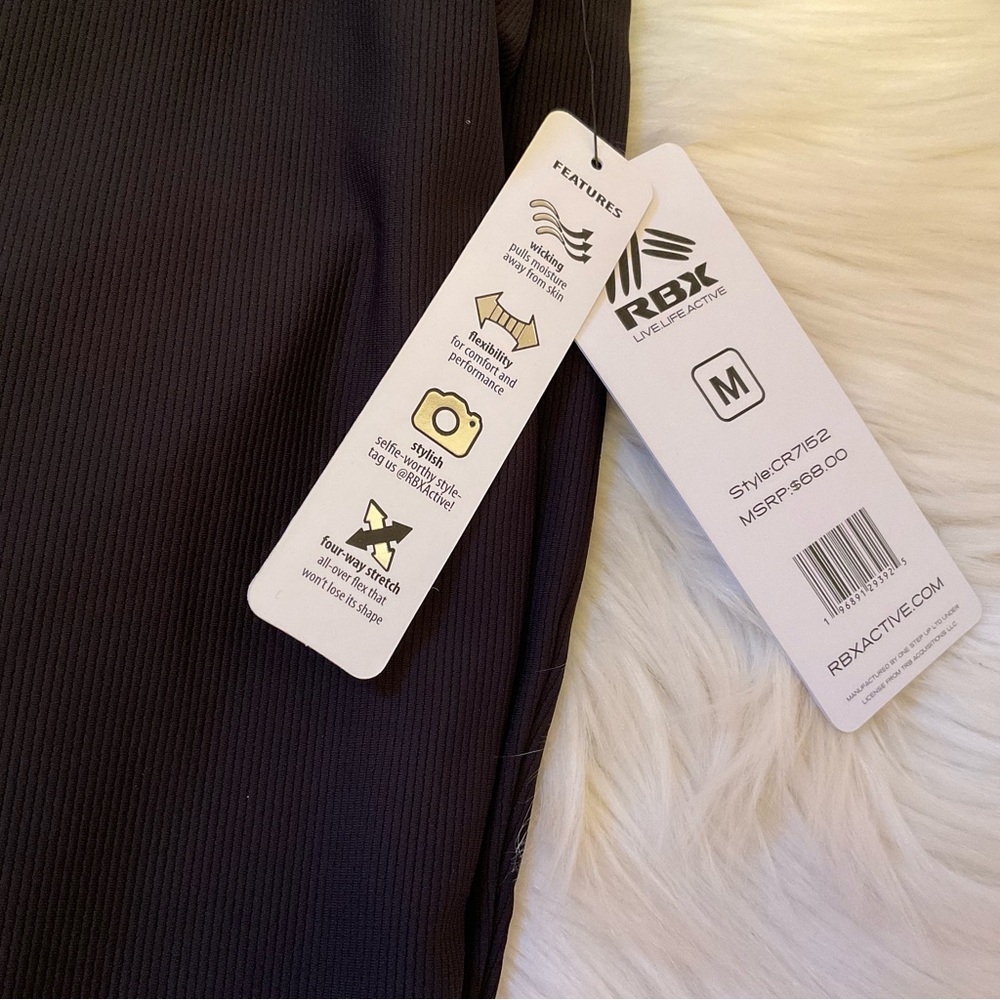 RBX Performance Rib Boot Cut Pants - NWT - Size Medium - Black - Picture 5 of 9